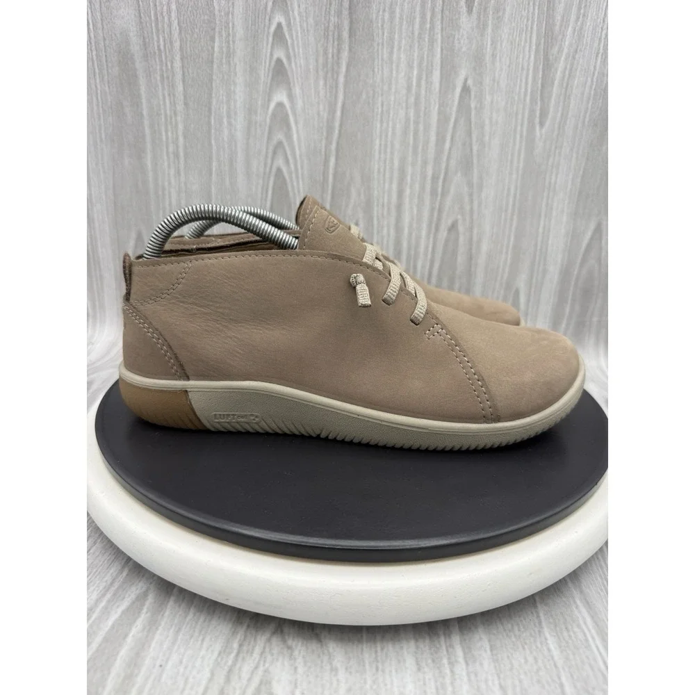 Keen KNX Chukka Safari Plaza Taupe Womens Size 10 Brown Leather Ankle Boots